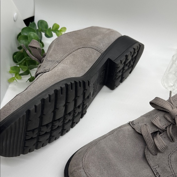 MUNRO VERANDA DERBY LACE-UP SUEDE LEATHER SIZE 8.5 Light Gray - Picture 10 of 11